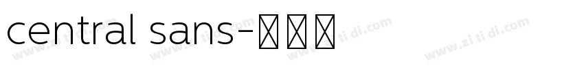 central sans字体转换